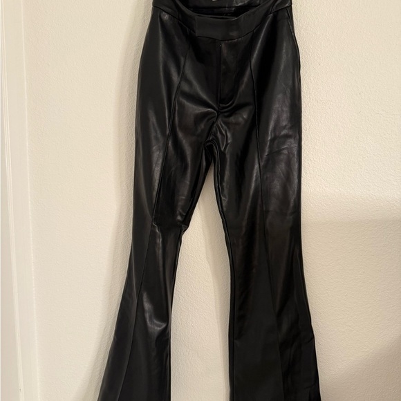 Avec Les Filles Black Vegan Leather Pants - Picture 3 of 4